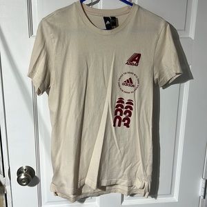 Adidas Medium Cream Color Sports T Shirt